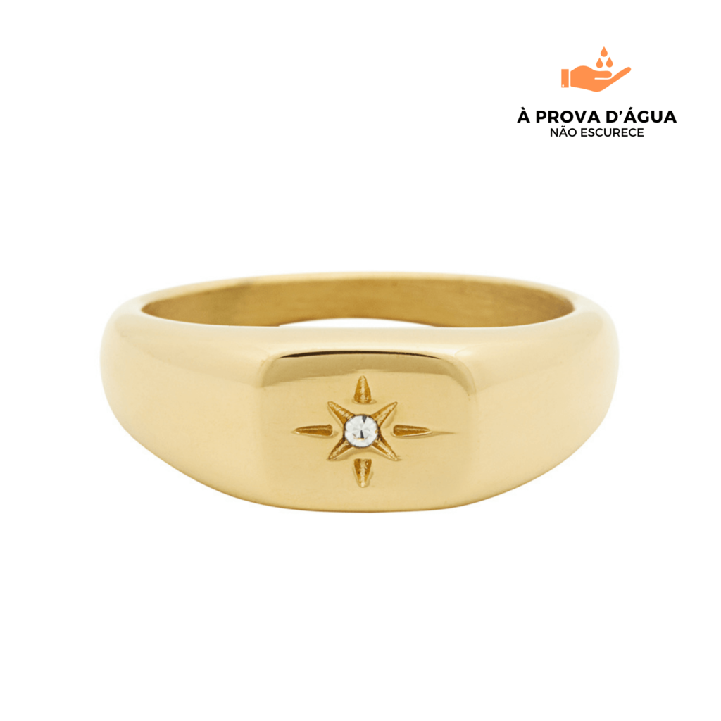 Anel Santorini Banhado em Ouro 18k