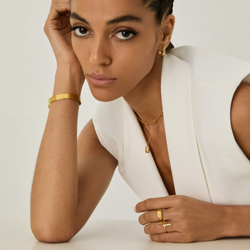 Anel Santorini Banhado em Ouro 18k